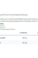 Nutriversum Glucosamine Sulphate supplement ingredients and nutritional information in capsule form.